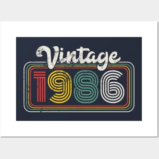 Vintage 1986 Birthday Gift 35th Birthday Gift Idea Posters and Art